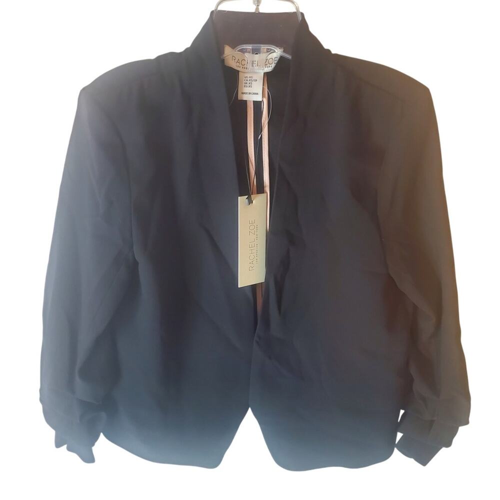 Rachel Zoe Black Open Style Blazer Jacket, NWT, XS